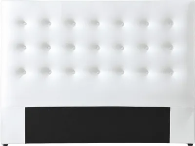 Produktbild von Polster-Bettkopfteil –180 cm - Kunstleder - Weiß - FRANCESCO