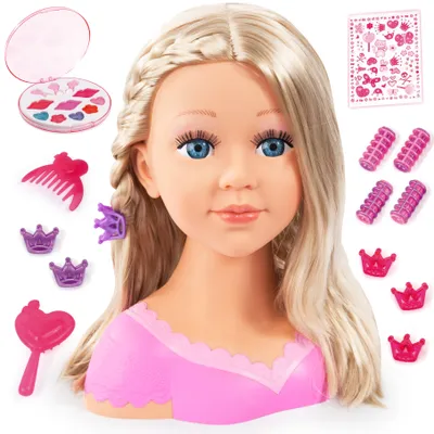 Produktbild von Bayer Design 90088AA Charlene Super Model Schmink- und Frisierkopf mit Make-up, Zubehör