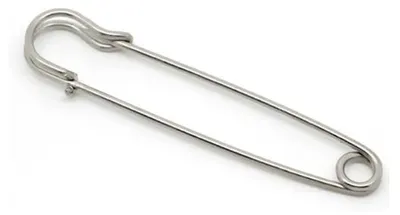 Produktbild von Kiltnadel aus Stahl, 10 cm lang, große Sicherheitsnadel