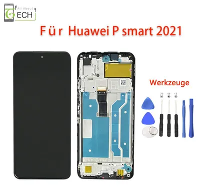 Produktbild von Für Huawei P Smart 2021 PPA-LX2 / Honor 10X LITE LCD Display Rahmen Touchscreen