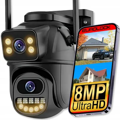 Image de EUROLOOK ZC-04 Dual Caméra IP Extérieure Rotative 8MP