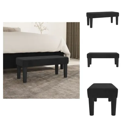 Obrázok produktu pre vidaXL Lavica čierna 70x30x30 cm zamat - Lavice