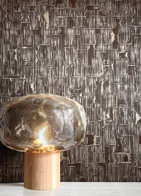 Produktbild von NEWROOM Tapete Braun Vliestapete Leicht Glänzend -  Glamour Gold  Struktur   Modern