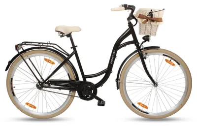 Obrázok produktu pre Mestský bicykel Goetze Style 28" – 1 rýchlosť, oceľový rám 18", LED osvetlenie, košík