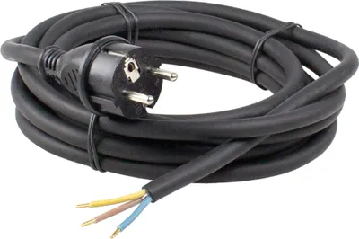 Image de AS Schwabe Câble d'alimentation en caoutchouc H05RN-F, 3 m, noir