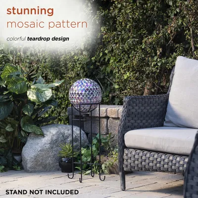 Image de Boules de jardin décoratives, multicolores, résistantes aux intempéries