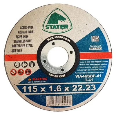 Obrázek produktu pro Stayer Kotouč řezný na kov STANDARD T41 O 115 x 16 x 2223 mm