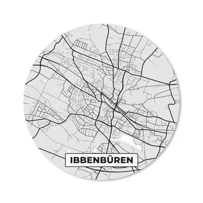 Produktbild von MuchoWow® Mauspad Mousepad Ibbenbüren - Karte - Stadtplan - Deutschland 40x40 cm - Mousepads - Maus Mat - Pad - Mausunterlage - Schreibtisch Accessoires