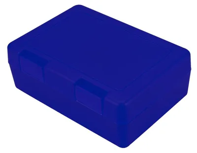 Produktbild von Brotdose Kinder "Dinnerbox" – BPA-FREI &  GERMANY – Lunchbox mit sicherem Klickverschluss, robuste Pausenbox für Kinder & Erwachsene - trend-blau PP