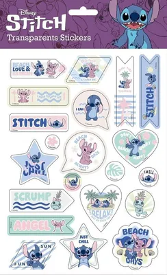 Productafbeelding van Decoratieve stickers van Stitch, 63 stuks