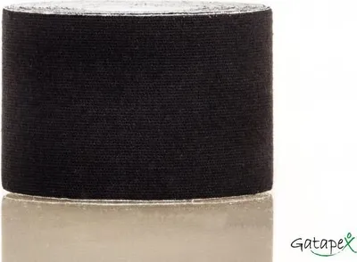 Produktbild von Gatapex Physiotape Kinesiology-Tape schwarz (5,5 m x 5 cm)