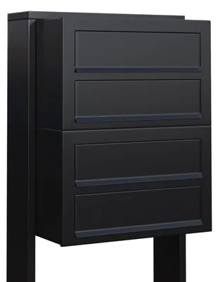 Produktbild von Briefkastenanlage Cube for Four in Schwarz