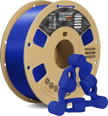 Productafbeelding van PETG Filament 1,75 mm - 1 kg Spoel - Nauwkeurigheid +/- 0,05 mm - Blauw