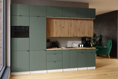 Obrázek produktu pro Kuchyňská linka JANISA 320cm Olive + dub artisan