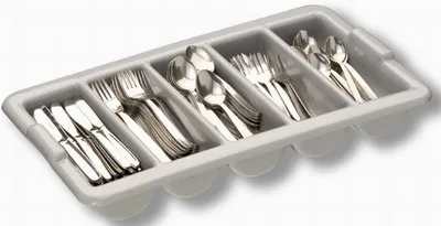 Produktbild von 1x Besteckbehälter mit 5 Mulden Besteckkasten,