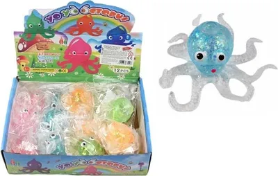 Zdjęcie produktu dla Gniotek Ośmiornica Zabawna Zabawka Antystresowa Squishy Różne Kolory