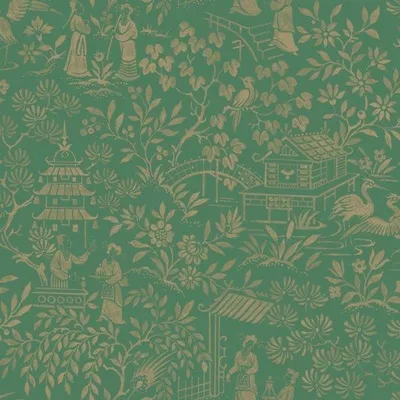 Obrázok produktu pre Borastapeter Zelená kvetinová tapeta - 660278 - 53 cm x 10,05 m