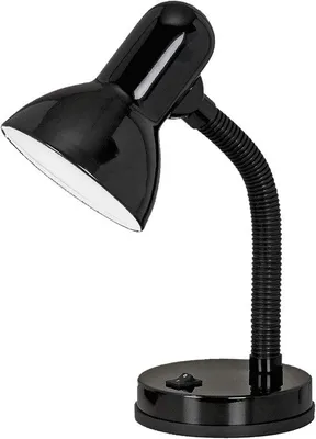 Productafbeelding van Zwarte Tafellamp - Flexibele Bureaulamp met E27 Fitting voor Slechts 40W - Ideaal voor Bureau, Slaapkamer of Woonkamer