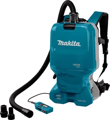 Produktbild von Makita Akku-Rucksackstaubsauger DVC665, 2x18V, 110 mbar, 6 l (ohne Akku, ohne Ladegerät)