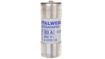 Immagine prodotto di Inserto fusibile cilindrico 22x58 mm 63 A e R 690 V CH-S22UQ 002645121