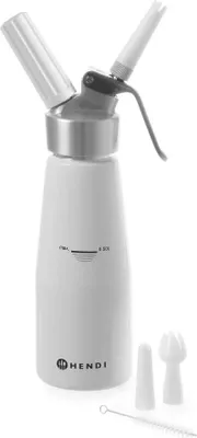 Produktbild von HENDI Sahnespender weiß       0,5 L Aluminium         Kitchen Line