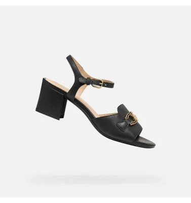 Produktbild von Geox Schwarze Damensandalen New Eraklia 50 38,5