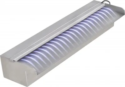 Obrázek produktu pro Obdélníková bazénová fontána s LED nerezová ocel 45 cm