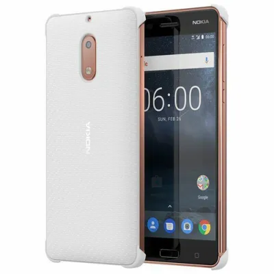 Produktbild von Nokia CC-802 Carbon Fibre Design Case fr Nokia 6 wei