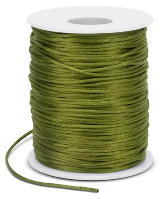 Productafbeelding van Nylonkoord 1,5mm x 100m in Armeegrün voor Sieraden en Knutselprojecten