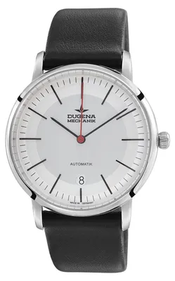 Produktbild von Dugena Herren-Armbanduhr Festa Bauhaus, Automatik, weißes Zifferblatt, Saphirglas