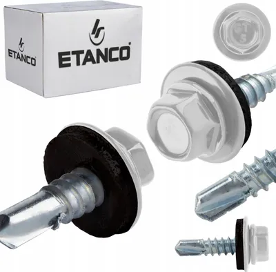 Produktbild von ETANCO GT5 Bohrschrauben Metall - Metall 5,5 x 19 mm RAL 9010 250 Stk.