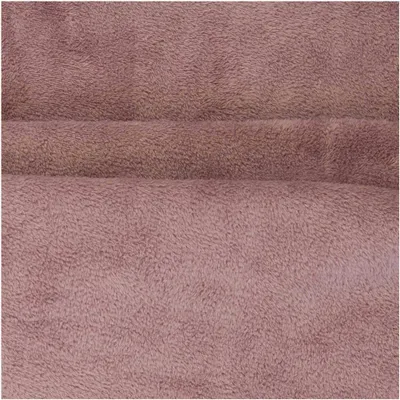 Fleece Wellnessfleece beidseitig Plüschstoff ab 1m x 1,45m Polyesterstoff altrosa