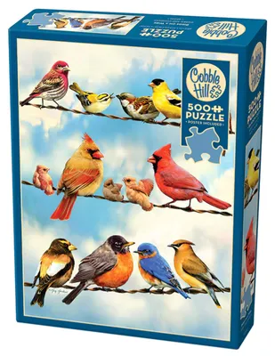 Zdjęcie produktu dla Puzzle Cobble Hill 500 elementów - Ptasia narada
