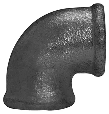 Produktbild von Riegler Winkel 90, 90°, Rp 1/4 i., Rp 1/4 i., Temperguss schwarz