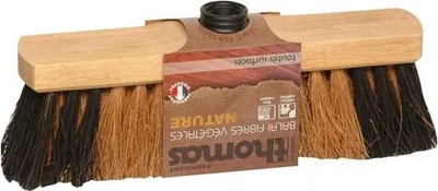 Imagen del producto de Cepillo natural Coco Moustache de 29 cm, hecho con fibras vegetales - Thomas