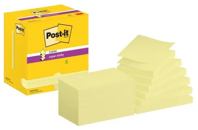 Immagine prodotto di Post-It R350-12SSCY pouch autoadesiva Rettangolo Giallo 90 fogli Autoadesivo