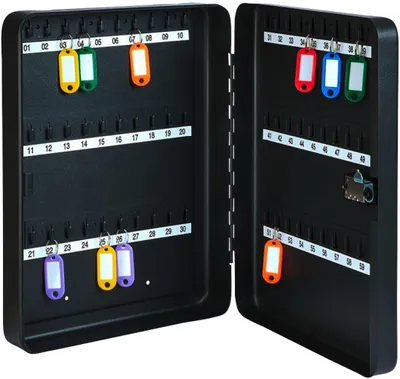 Immagine prodotto di Armadio per chiavi in lamiera d'acciaio 280x80x370mm per 60 chiavi antracite