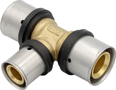 Produktbild von Pressfitting T-Stück 26x3 20x2 26x3 mm TH Kontur Alu-Verbundrohr
