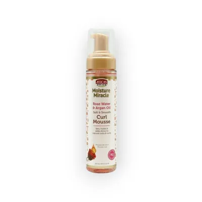 Produktbild von African Pride Moisture Miracle Rose Water & Argan Oil Soft & Smooth Curl Mousse
