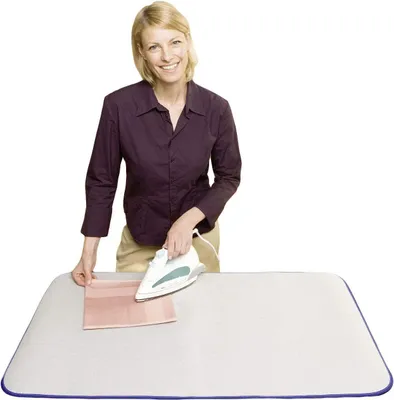 Productafbeelding van Strijkplankovertrek - Strijkmat Strijkdeken - Strijken Versnellen - Warmte Reflecterend - 100 x 65 cm - Aluminiumkleurig