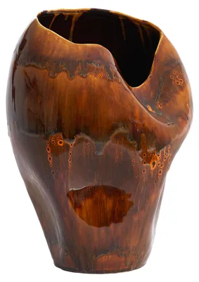 Immagine prodotto di Vaso in Vetroceramica Light & Living AZURA marrone scuro – Ø26x35 cm