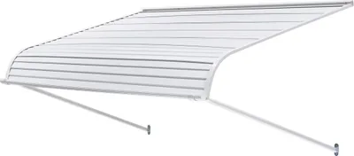 Image de Store fenêtre VEVOR 152,4x106,6x51 cm, auvent de porte, stores légers & stables en aluminium pour l'extérieur, protection contre la pluie, la neige & la lumière du soleil pour porte, entrée, fenêtre, terrasse, véranda