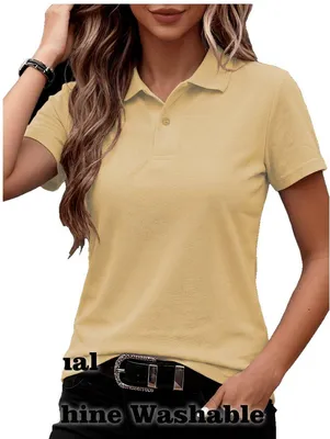 Productafbeelding van Currero Golf Shirt/Polo Dames Abrikoos XXL
