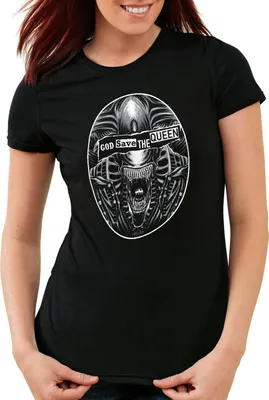 Produktbild von style3 God Save The Queen Damen T-Shirt ripley alien prometheus nostromo