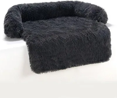 Produktbild von Wintershutz für Hunde, tragbarer Hundebett, waschbarer Hundekorb, Hundebox, Hundeunterkunft, 105x95x15 cm, schwarz