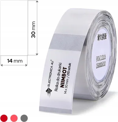 Produktbild von NIIMBOT Thermoaufkleber 14*30mm TRANSPARENT