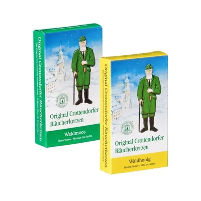 Produktbild von Crottendorfer - 2er Set Räucherkerzen Räucherkegel  - Waldhonig & Waldmoos