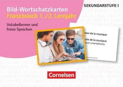 Produktbild von Bild-Wortschatzkarten Fremdsprachen Sekundarstufe I. Französisch 1./2. Lernjahr
