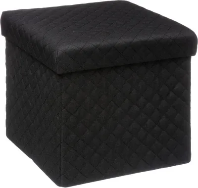 Obrázek produktu pro Bella Black 31x31 cm puf s úložným prostorem