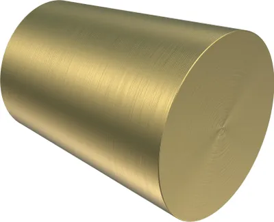 Produktbild von Interdeco Endstücke / Zierabschlüsse für Gardinenstangen mit 20 mm Ø Messing-Optik, Typ Sitra (Konus), Pack. 2 Stück